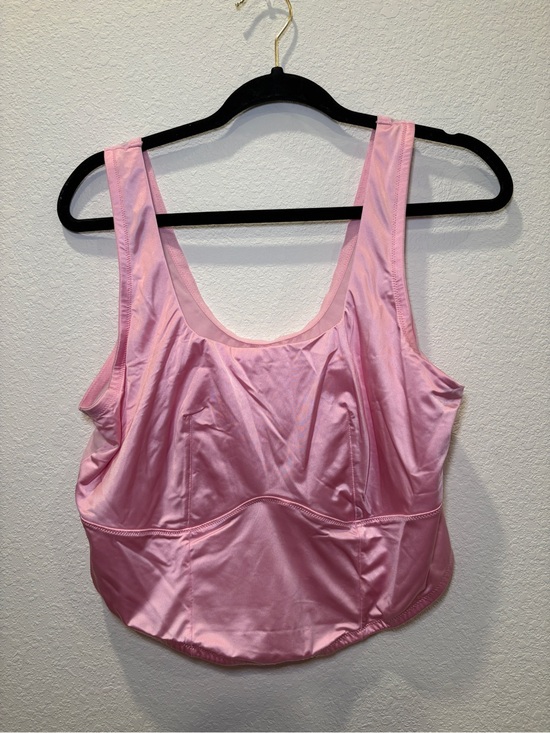 Colsie Tops - 🩷 Colsie Pink Sheer Mesh Crop Tank Top 2X